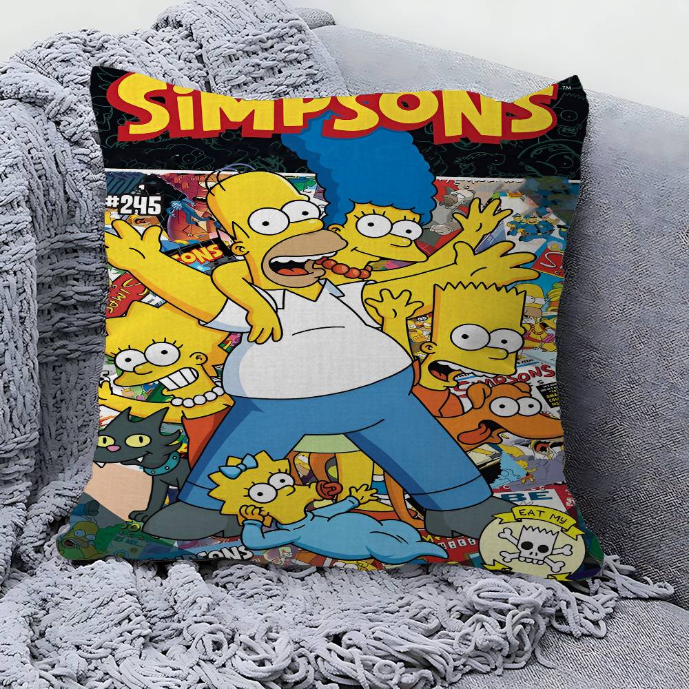 Cartoon The S-Simpsons Pillow Gift Home Office Decoration Pillow Bedroom Sofa Car Cushion CoverPillow Case