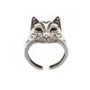 Buyee   Copper Female Ring Finger Cute Fox Open Ring Women Fashion Animal Fine Jewelry Circle Gift