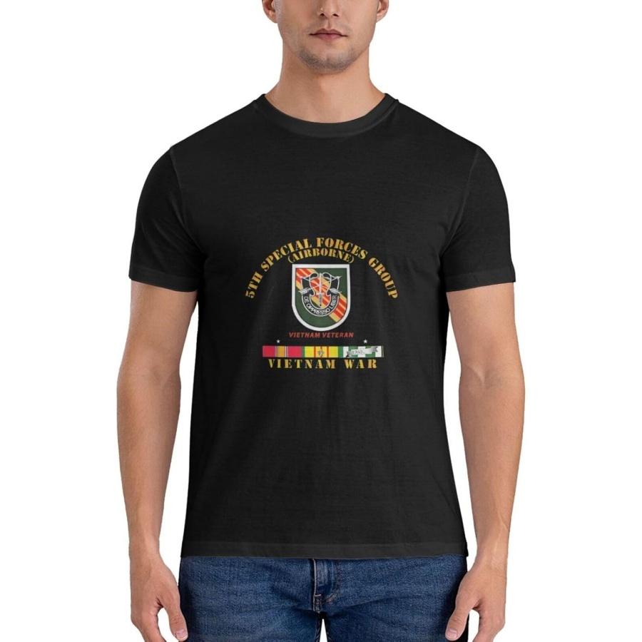 DPAINTouscap 5th Special Forces Group Men s Cotton Crewneck T-Shirts, Casual Shirts S