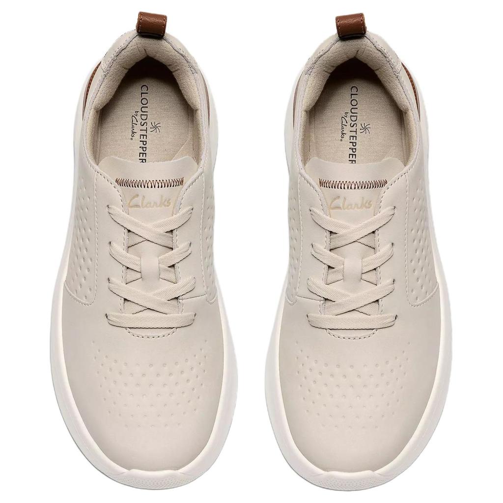 Clarks Solevana Suede Versatile Comfortable Low-Top Casual Shoes Men sneakers Beige 26187558