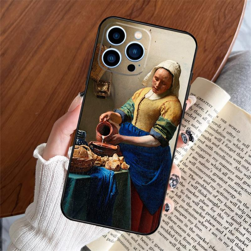 Johannes Vermeer Phone Case For iPhone 17 Pro Max 11 14 15 16 Pro Max Plus 12 13 Mini 16e 17 Air Back Cover