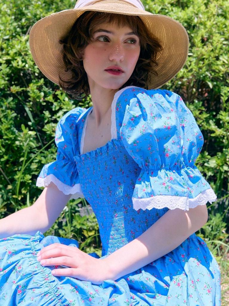 FABRICSEOUL Bouquet Smoke Cancan Dress