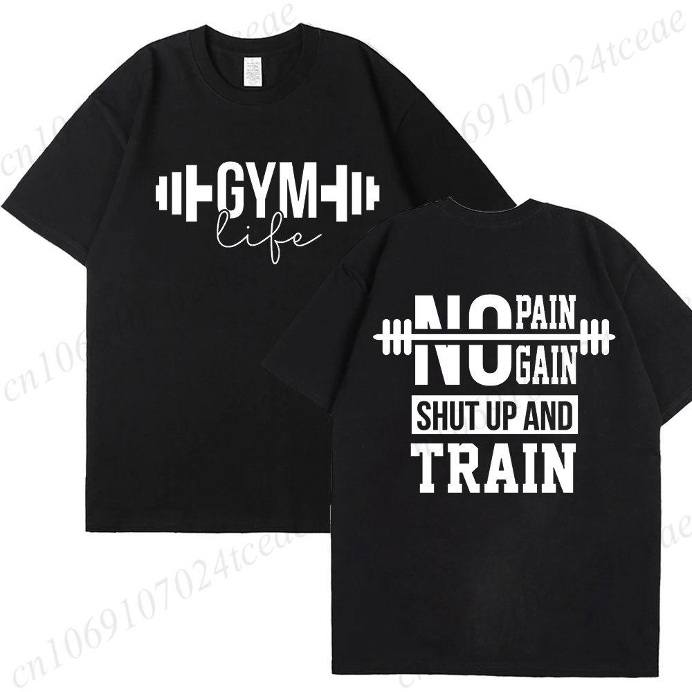 Funny Gym Life T-Shirts for Women Workout Summer Short Sleeve Tees Motivational Positive Tees Cute Exercise Fitness Tops