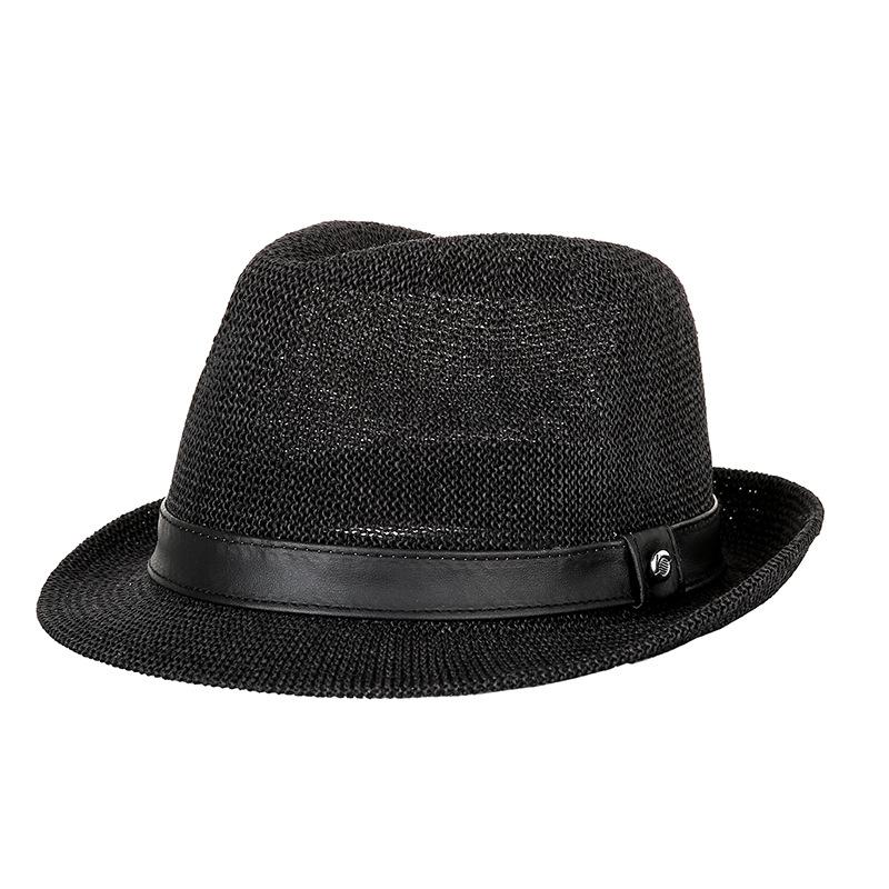 Hat Summer Top Hat European and American Version of Grass Yarn Sunshade Neutral Male and Female Jazz Hat