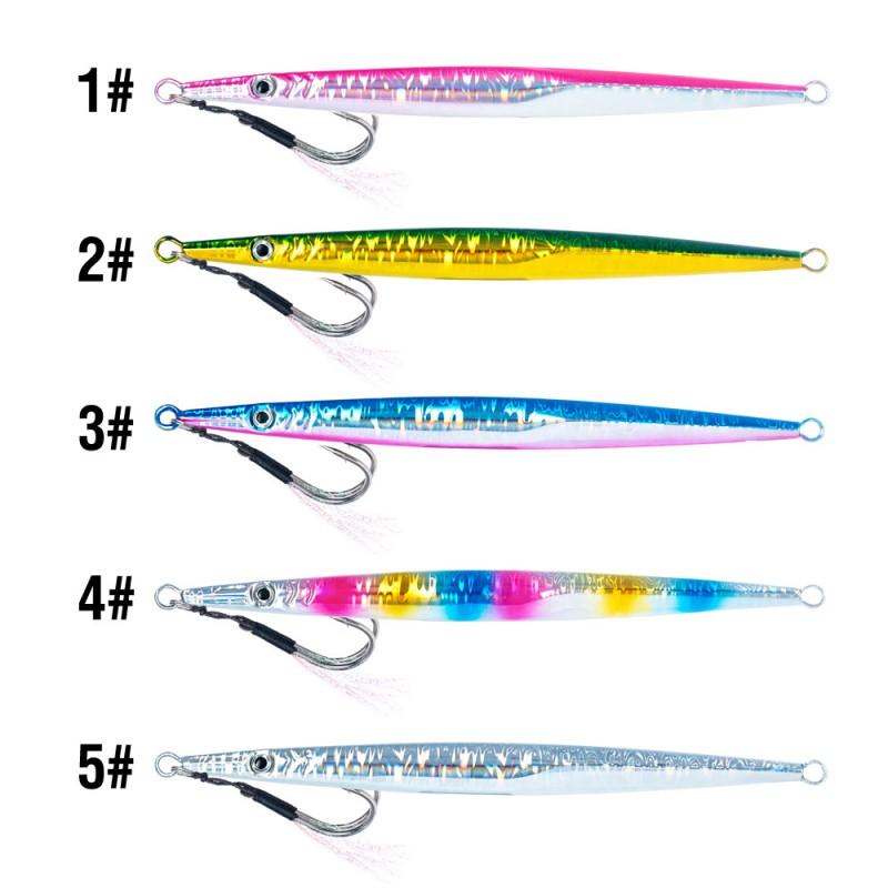 Slow Sinking Long Casting Jig Lures 4g-5g Saltwater Fishing Boat Rock Shore