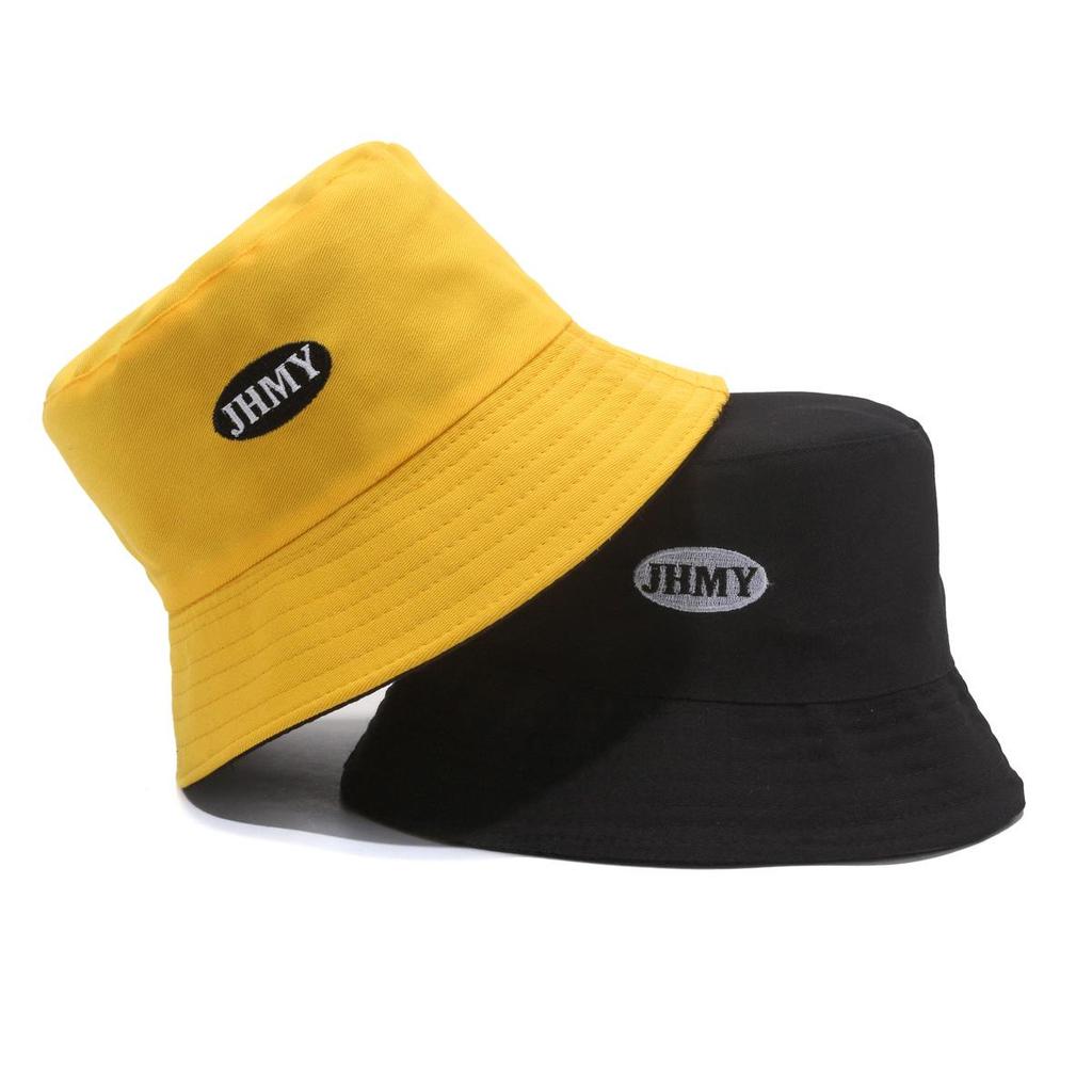 Women's Double-Sided Smiley Face Bucket Hat - Sun Protection, Korean Style, Embroidered, Large Brim