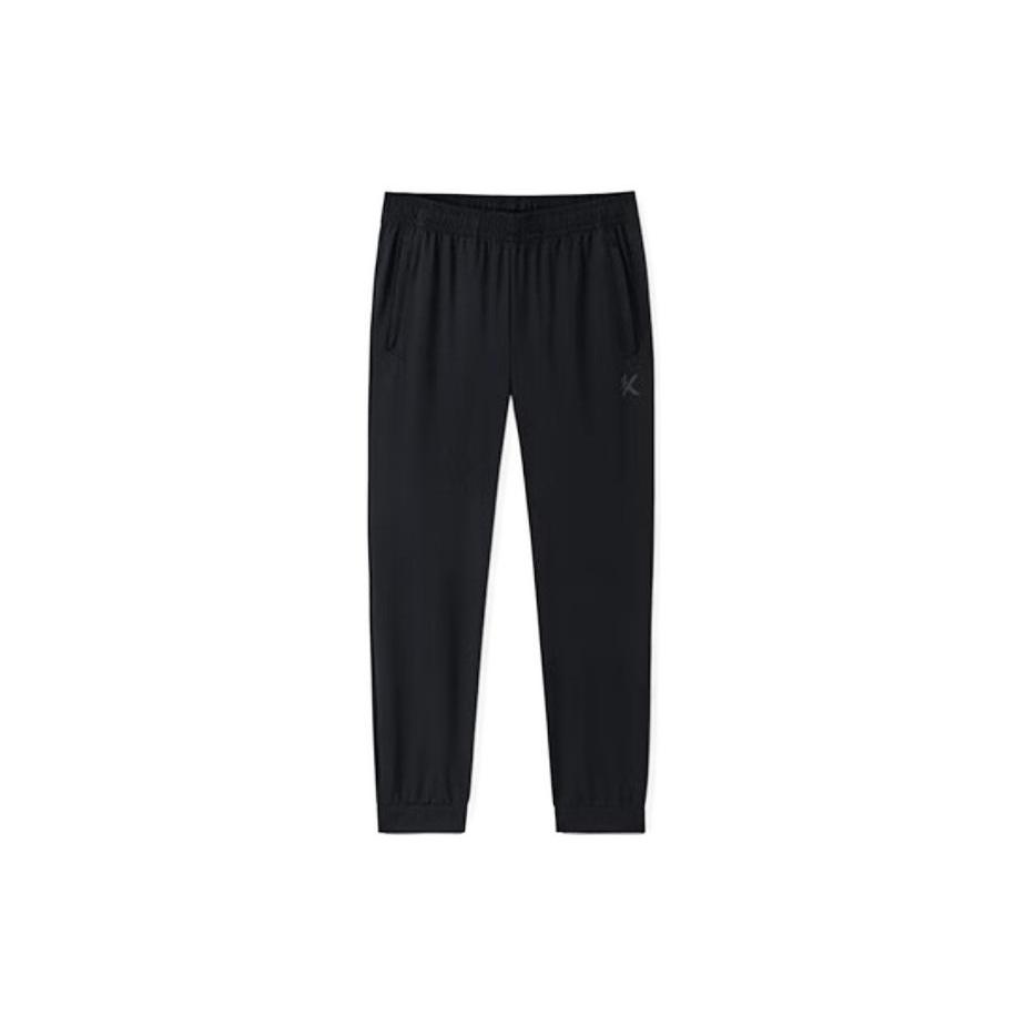 ANTA Basketball Collection Knitted Sweatpants Men s Black Moderate Cuffed Pants 152321333-1 S