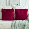 45 cm x 45 cm flauschiger Kunst-Plüsch-Kissenbezug für Zuhause, Bett, Sofa, Dekoration