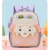 Mochila Escolar Infantil Estilo Japonês com Blocos de Cor para Crianças, 1º ao 3º Ano