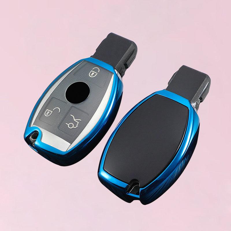 New Soft TPU Car Remote Key Case Cover Holder Shell Fob For Mercedes Benz A B R G Class GLK GLA GLC GLR W204 W210 W176 W202 W463