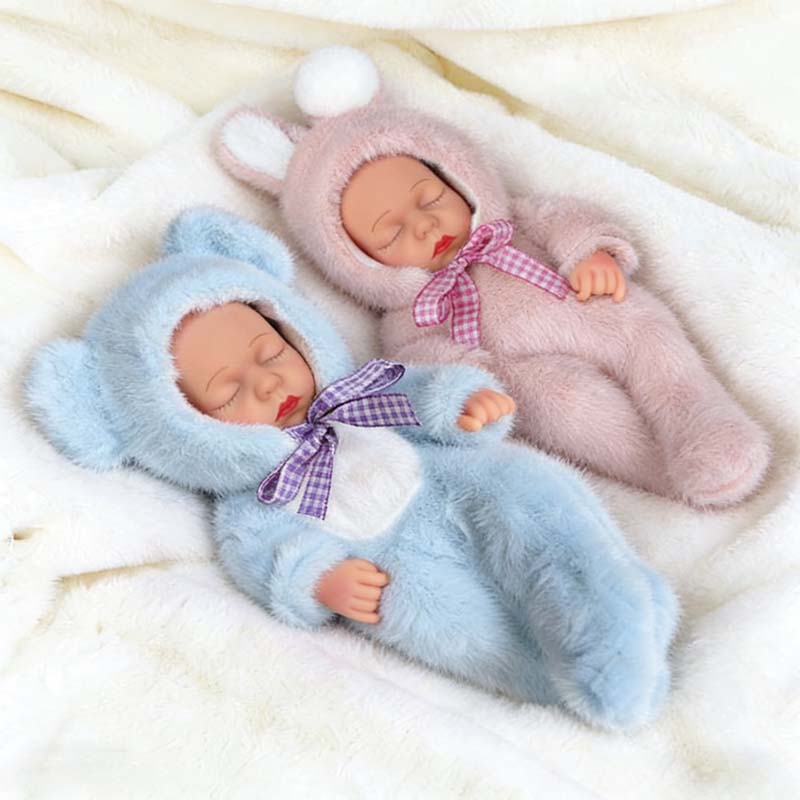 7.8 Inch Reborn Dolls Mini Soft and Full Body Vinyl Doll 20cm Toys Cute Mini Reborn Handmade  Doll For Birthday Gifts Toys