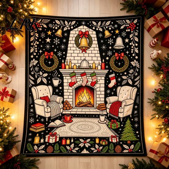 Customizable Souvenir for Birthdays Christmas DIY Coloring Blanket Adults And Kids, Color Your Own Blanket, 59" x 51" Soft Cozy Polyester Couch Cover