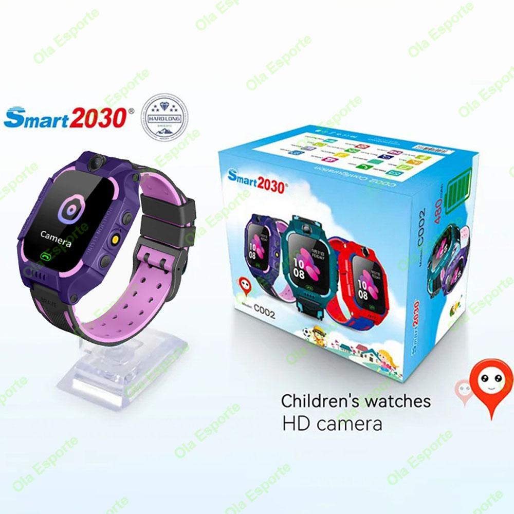 Kids Smart Watch 2G SOS GPS Location Sim Card Call Smartwatch HD Camera Waterproof Watch Gift For Ios Android Children Gifts New