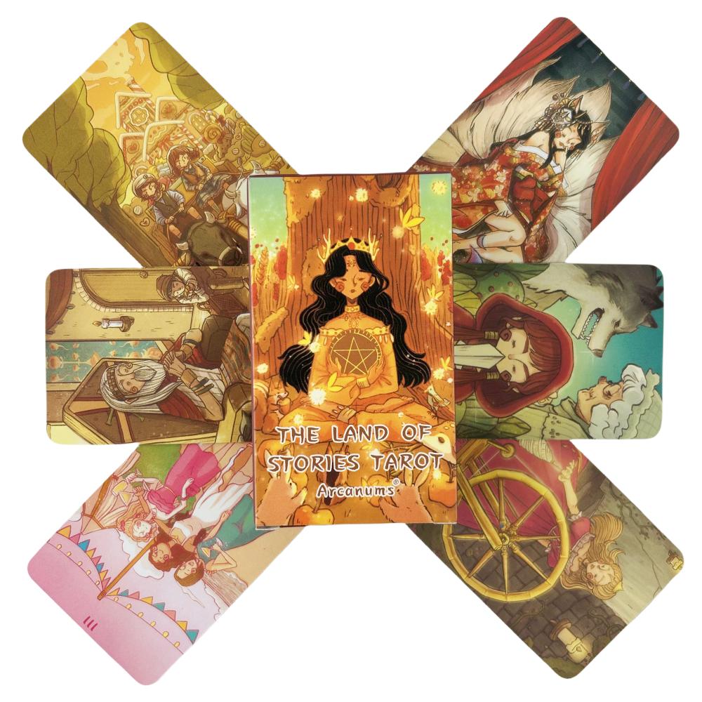 The Land Of Stories Tarot Cards A 78 Deck Oracle English Visions Divination Edition Borad Playing Games