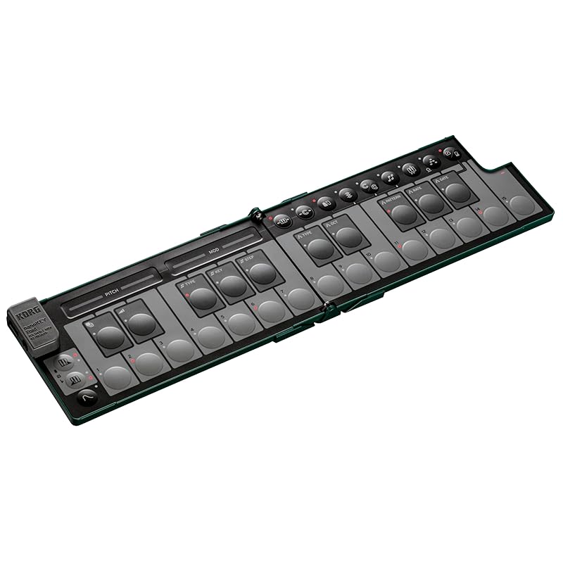 

KORG nanoKEY Fold 25-Key MIDI Keyboard, Compact, Controller, DTM, USB, Pass-Powered, Includes Plug-ins, Alpine Green, NANOKEY-FD AG