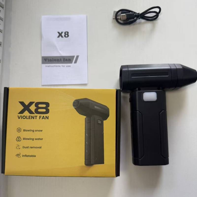 Handheld Portable Fan With Uv Dust Removal And Usb Recharge For Office And Outdoors