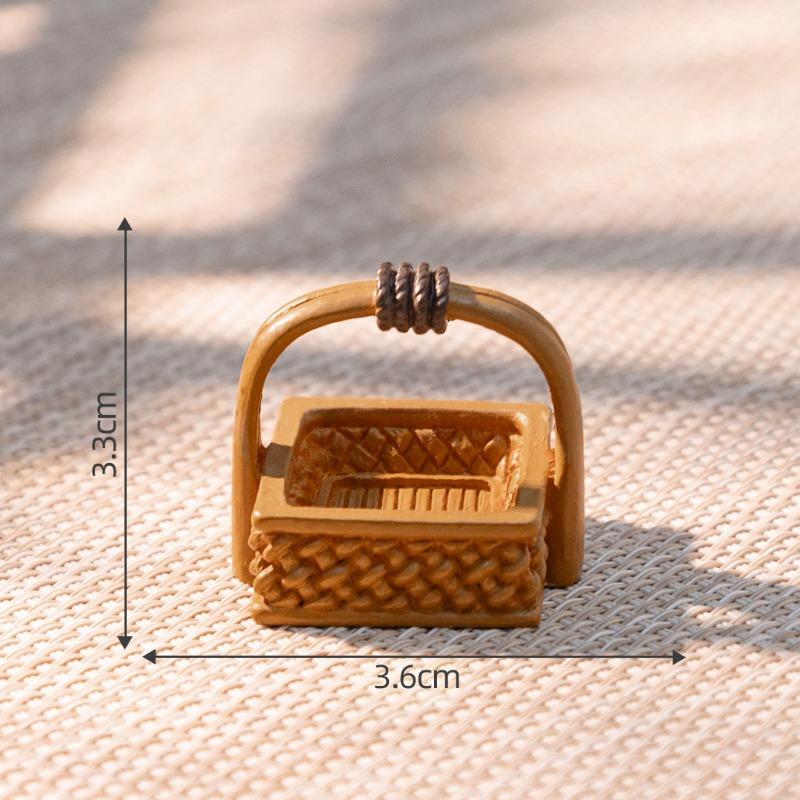 Micro-landscape Creative Ancient-style Food Box Basket Model Dollhouse Decoration Accessories Miniature Mini Ornaments