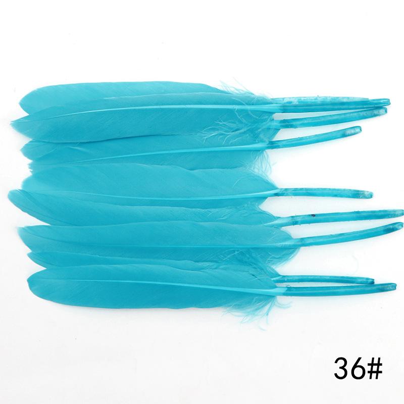 20Pcs Goose And Duck Feather Small Straight Knife 12Cm High Quality Color Diy Jewelry Material Accessories Real Hair