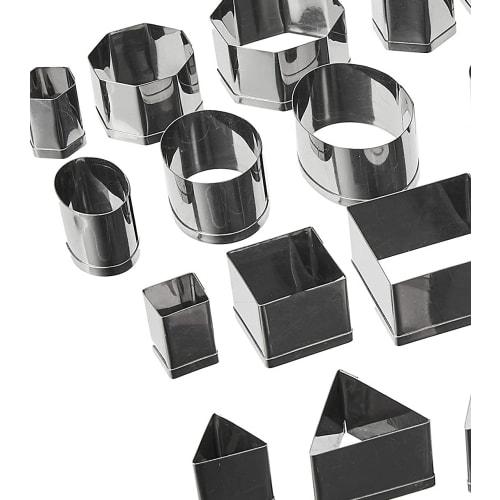 Ateco Basic Cookie Cutter Set of 24 (Stainless Steel)