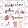 10 Pcs Bow Paper Popcorn Boxes With Bow Pattern Pop Favors Box Baby Shower Party Treat Favors Table Supplies Wedding Decoration