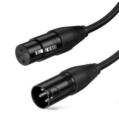 Microphone Cable XLR Cable Extension To 2m for Microphone Professional Compatible with Recording Devices Such As Condenser AV Condenser AV Black (male