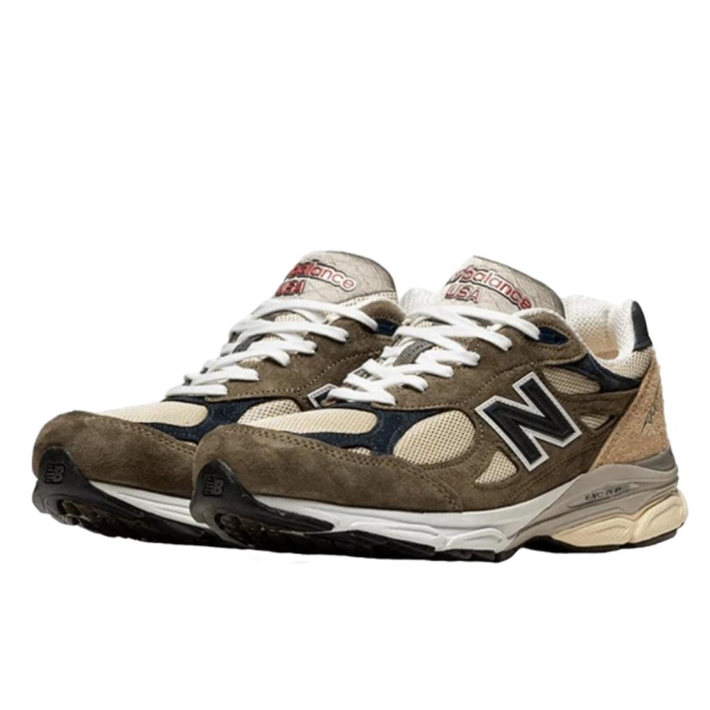 New Balance 990 v3 Vyrobeno v USA Zelená Krémová