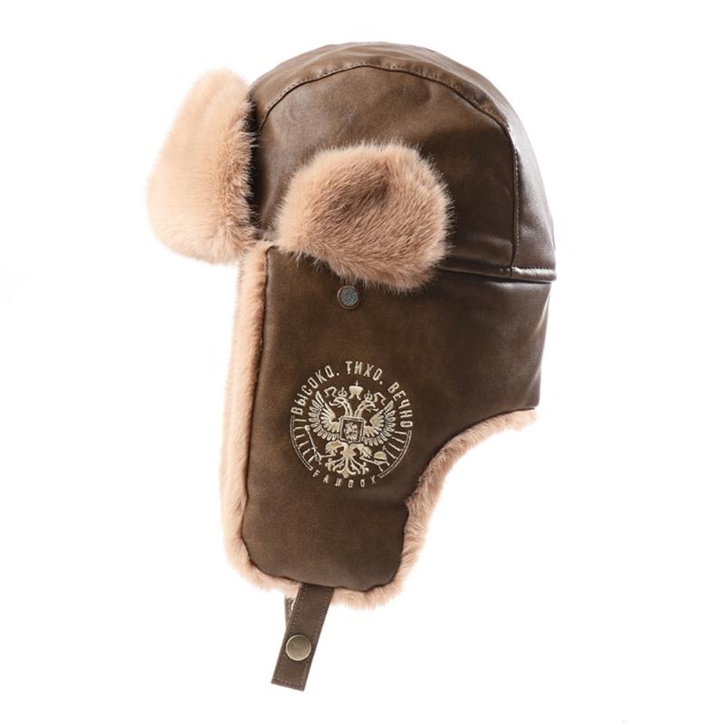 Warme gefütterte Winter-Trapper-Mütze Outdoor-Kaltwetter-Mütze Modische Damenmütze für Damen und Herren