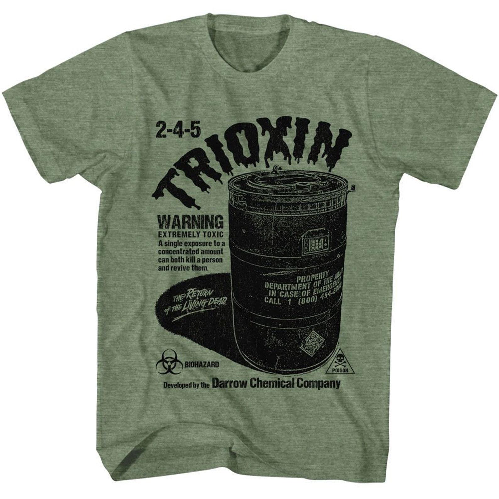 The Return Of The Living Dead 2 4 5 Trioxin Military Green Heather T-Shirt M