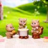 Kids Toy Miniature Cartoon Bear Figurines Crafts Bonsai Micro Landscape Furniture  Home Decoration