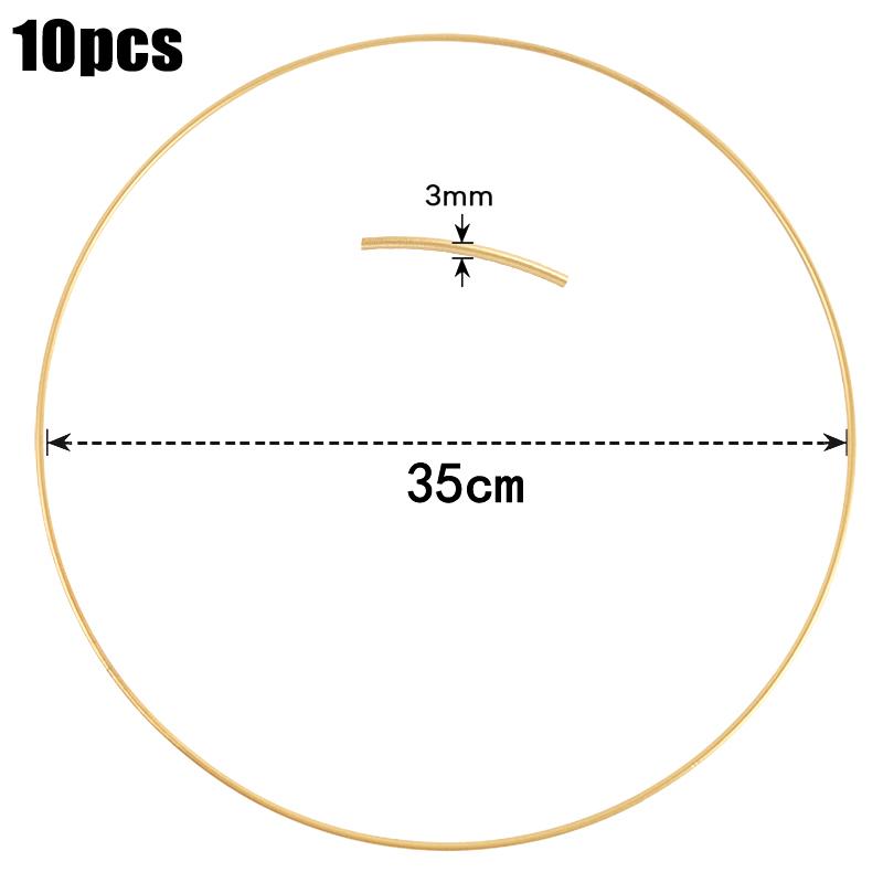 10 Stück Metall Blumenreifen Ringe DIY Makramee Hängehandwerk Hochzeitstisch Mittelstücke Dekoration Weihnachten Blumengirlande Kranz