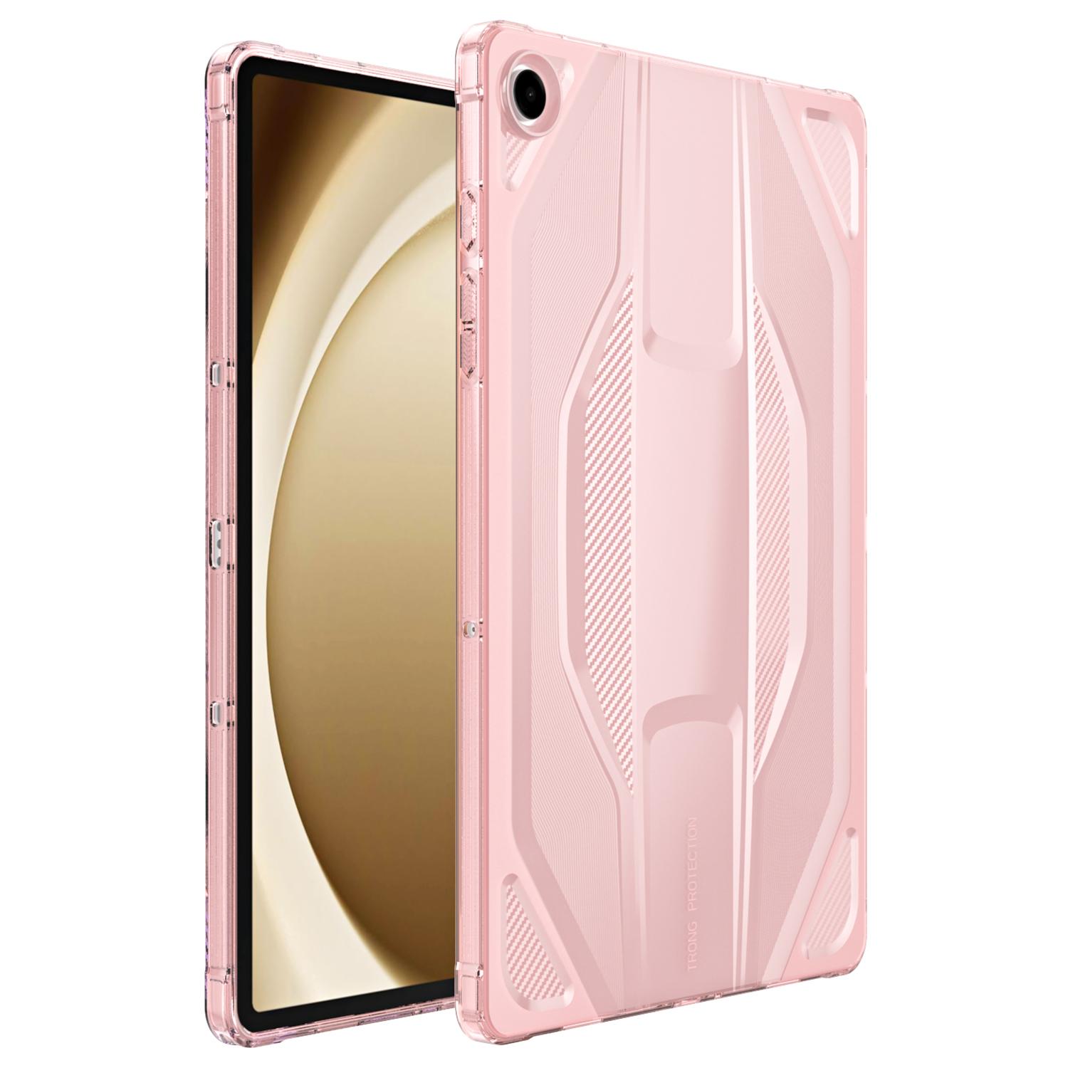 

Для Samsung Galaxy Tab A9 Чехол Противоударный Прозрачный ТПУ Чехол для Планшета Transparent Pink