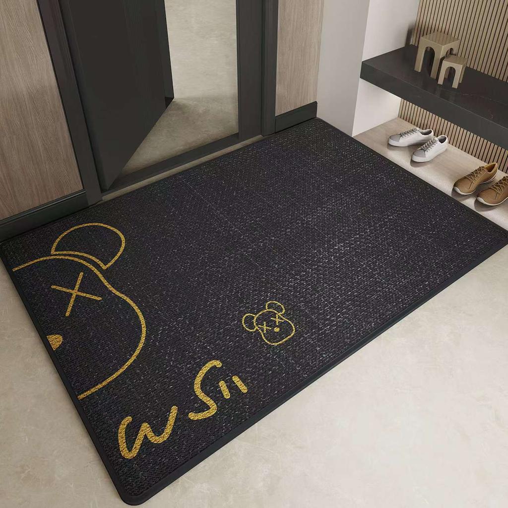 Bathroom Floor Mat, Toilet Absorbent Mat, Toilet Door Non-Slip Mat, Foot Mat, Toilet Door Mat, Quick-Drying Carpet