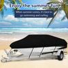 14-16FT/530*290cm 210D Oxford Cloth Waterproof Universal Boat Cover Speedboat Sailing Boats Cover for Yachts Motors Rowing Boats