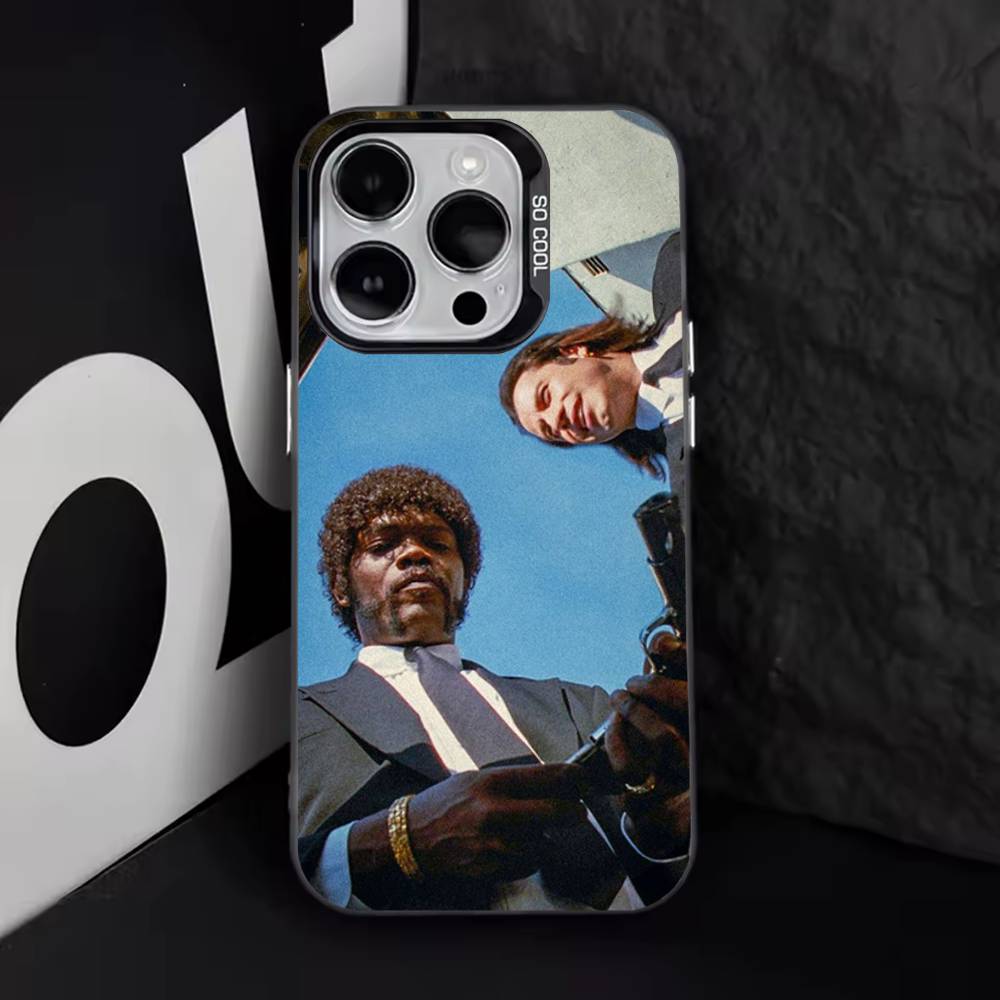 P-Pulp Fiction Classic Movie Phone Case For iPhone 17,16,15,14,13,12,11,Pro,Max,Plus,E,Air,Mini Black Tpu Cover