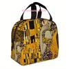 1pc, A Couple Embracing In an Abstract Painting. Printed Thermal Bag, Insulation Bag, Insulated Bag. Not for Food Contact. Suita