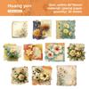 20pcs Vintage Flowers Scrapbook Paper Writable Paper for Scrapbooking Supplies Card Making Junk Journal Decor Paper