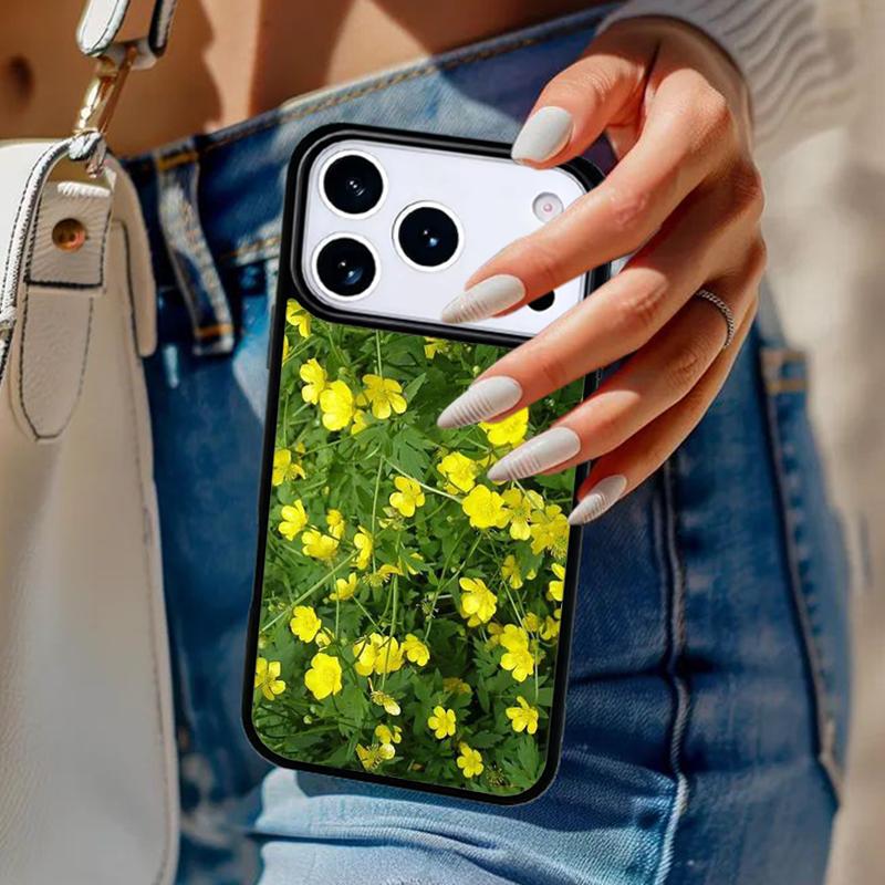 Flowers 1 Buttercups Phone Case For iPhone 17 Air 14 15 13 12 Max Cover For Apple 14 15 16 16e 11 Pro Max Plus Coque