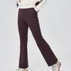 Skechers Outdoor Series Solid Color Knitted Breathable Flared Casual Pants Women bottoms Cocoa-Berry L424W009-04AV