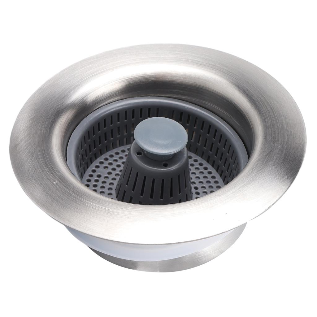 3 In 1 Stainless Steel Sink Aid Well Sealed Anti Return Water Kitchen Sink Drain Strainer for