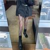 Heart Flower Mesh Stockings Japanese Girl Lolita Ins Tights White Fishnet Pantyhose Female for Women Summer Legging Stocking