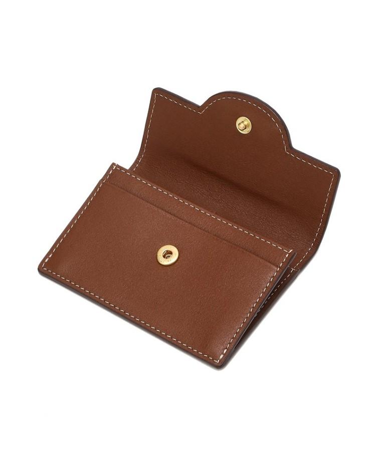 Athe Vanessabruno Brown Leather Flap Card Holder Aaho6E361W2