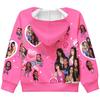 36379 Manteau Veste Enfant Fille KATSEYE Imprimé Manches Longues à Capuche Fermeture Éclair