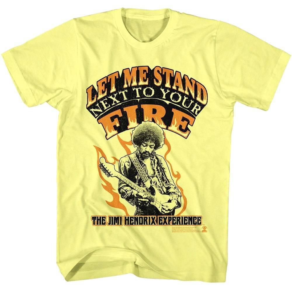Jimi Hendrix Let Me Stand Next To Your Fire Men T Shirt S