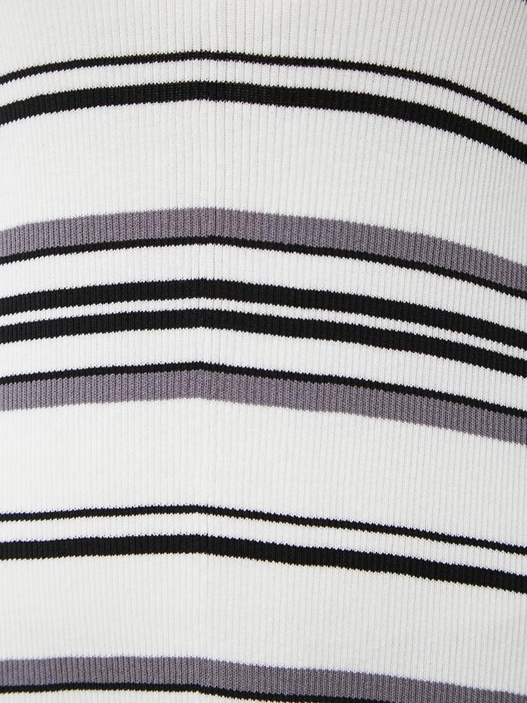 Mira Owen Border Crew Neck American Knit 09WNO252062 Women's Dress,