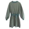 REDYAZEL Grid pattern Long sleeve knit one piece F green Women Used