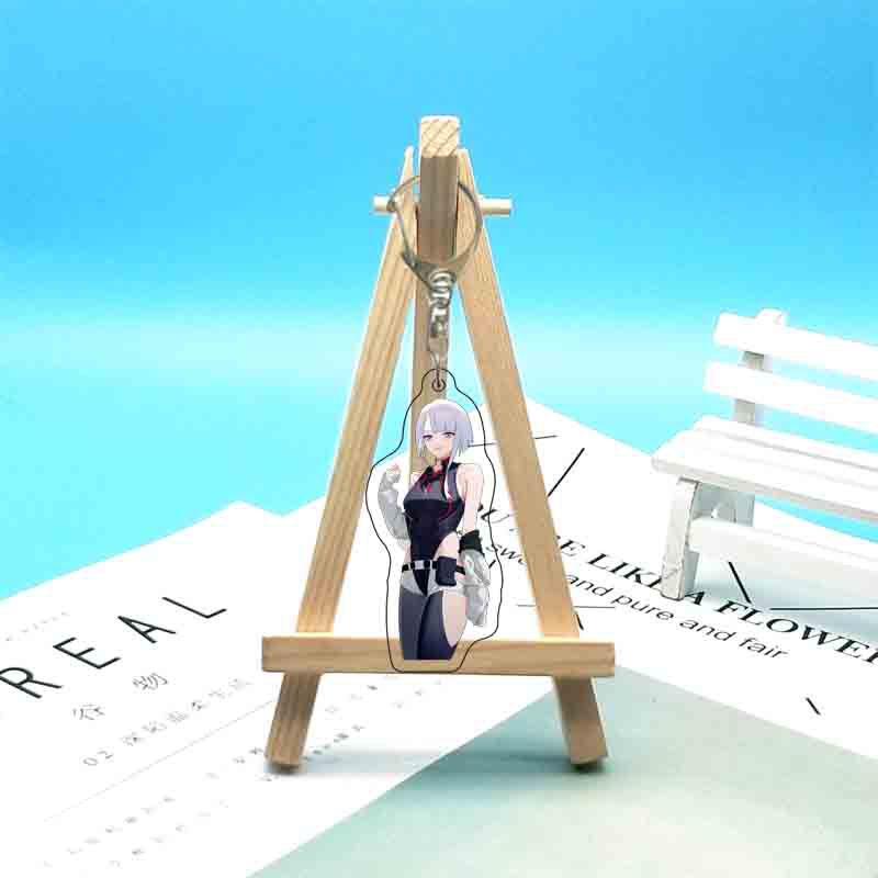 Anime 6cm Acrylketten Cartoon Ringe Tasche Rucksack Geldbörse Hängende Ornamente Fans Sammlungen Merch Geschenk