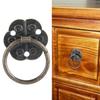 20pcs Small Furniture Handle Bronze Tone Ring Pull Hardware Vintage Drawer Cabinet Pull  Drawer