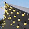 Waterproof Outdoor LED String Lights: Large Round Bulbs for Camping, Weddings, Holidays, and Decoration