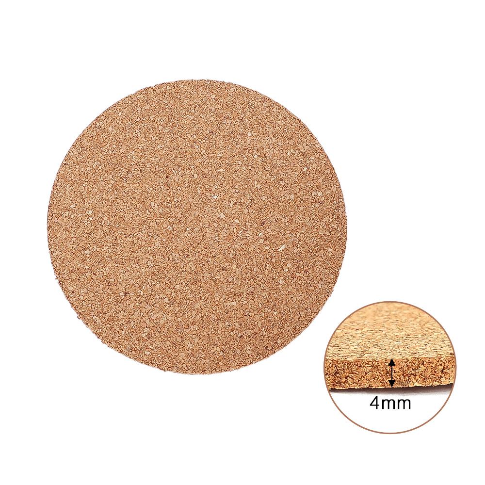 

Cork Mat Heat Resistant Non-slip Round Coaster Tea Coffee Mug Drinks Holder Home Table DIY Decoration Kitchen Bar Wooden Pads 1PC&Round
