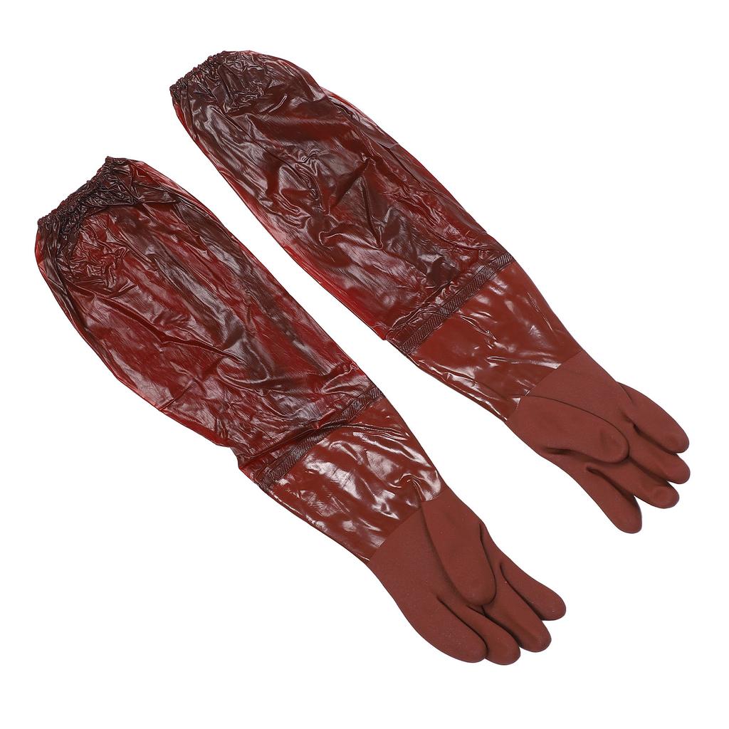 Long Cleaning Gloves 65cm Length Rain Proof Thickened Reusable Full Arm Pond Gloves for Machine Main